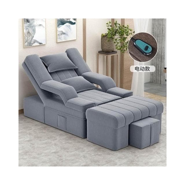 『XM星夢精選』足療沙發 電動沙發 按摩床 洗泡腳美甲沙發 椅美睫沐足躺椅 美容床足浴沙發