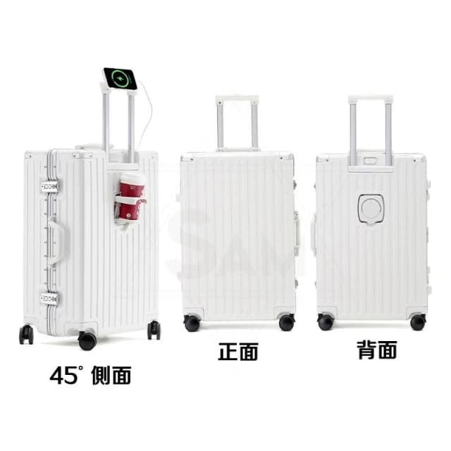 【SAM】旗艦輕奢版 鋁框登機箱 多功能鋁框行李箱 超輕行李箱 20吋丨24吋丨26吋丨29吋 旅行箱 拉桿箱 密碼箱