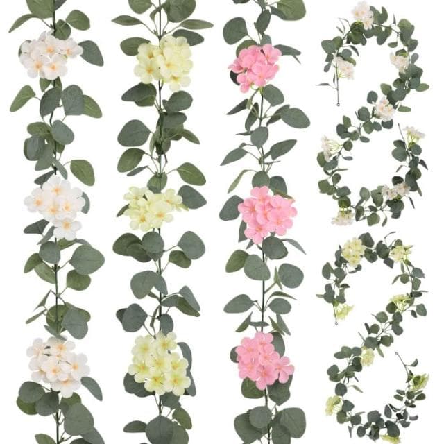 沐晨植物園|仿真藤蔓 仿真壁掛植物 假花藤 壁掛裝飾花藤 居家裝飾 室內盆栽 管道裝飾 牆壁佈置 綠植擺飾 尤加利壁掛