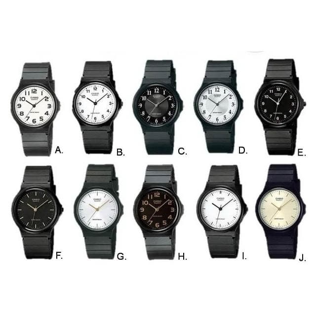 【CASIO 卡西歐】經緯度鐘錶 CASIO石英錶 超薄輕巧 中性男女適用 百搭 考試 運動休閒 保證正品公司貨 MQ-24