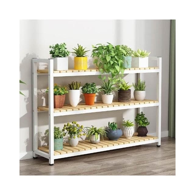 實木鐵藝花架 多肉綠蘿花盆架 客廳多層花卉置物架 室內植物架 可定製花架台 置地式花架 盆栽架 客廳