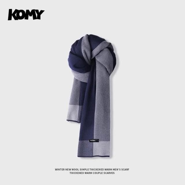 圍巾男秋冬防寒保暖休閑韓版百搭灰色英倫風圍脖情侶生日禮物 圍巾男 男生圍巾 脖圍 圍脖 保暖圍巾 圍巾披肩 針織圍巾
