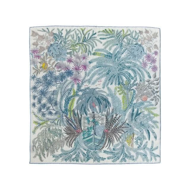 好夢想精品館  英喬圍巾桑蠶絲真絲絲巾羊毛大方巾女秋冬雙面