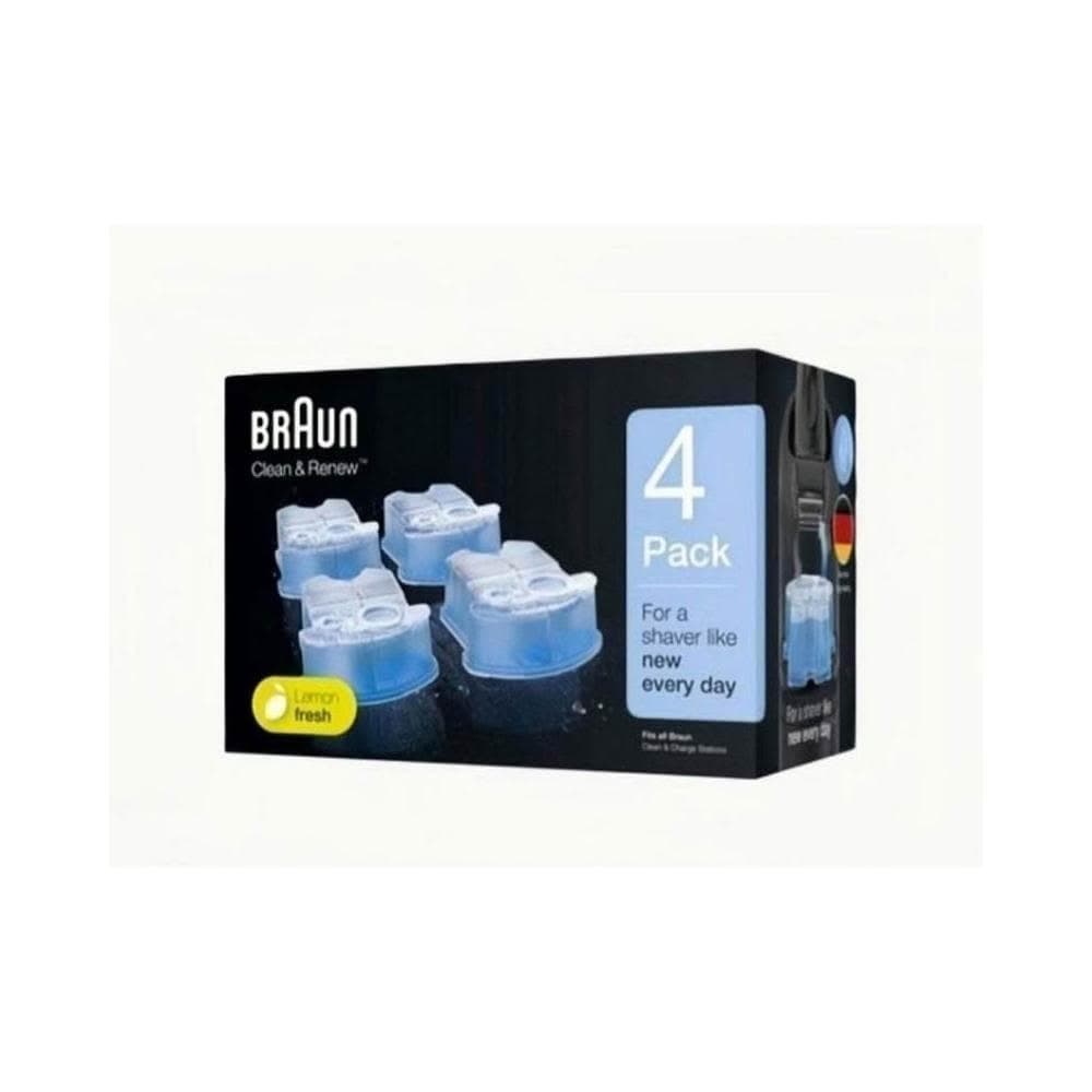 【BRAUN 百靈】德國 百靈 BRAUN 電鬍刀 刮鬍刀 清潔液 清潔劑 清潔匣 匣式 CCR 170ml 4顆 原廠 盒裝