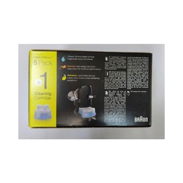 【BRAUN 百靈】德國 百靈 BRAUN 電鬍刀 刮鬍刀 清潔液 清潔劑 清潔匣 匣式 CCR 170ml 4顆 原廠 盒裝