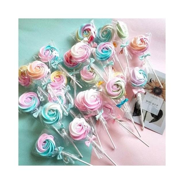 Lucky520馬林糖果糖 玫瑰形狀裝飾棒棒糖 七夕情人節禮物網紅糖