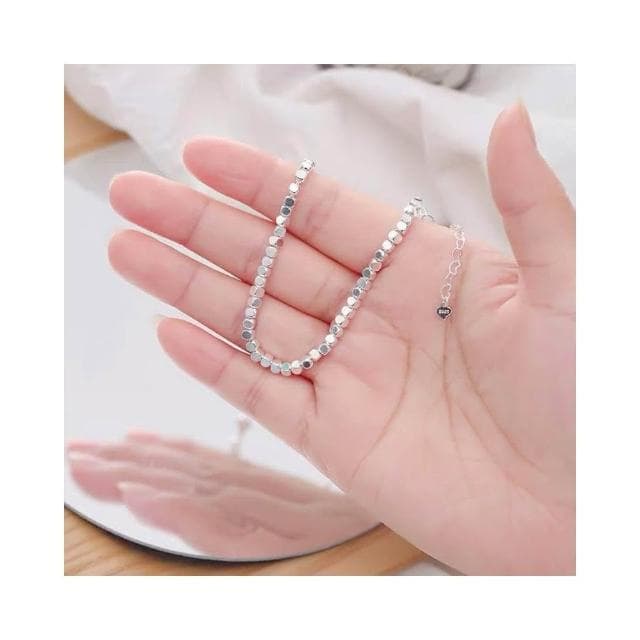 【開運堂】純銀 碎銀幾兩 小碎銀手鍊女小眾設計S925銀手串閨蜜女友復古風手飾 開運堂