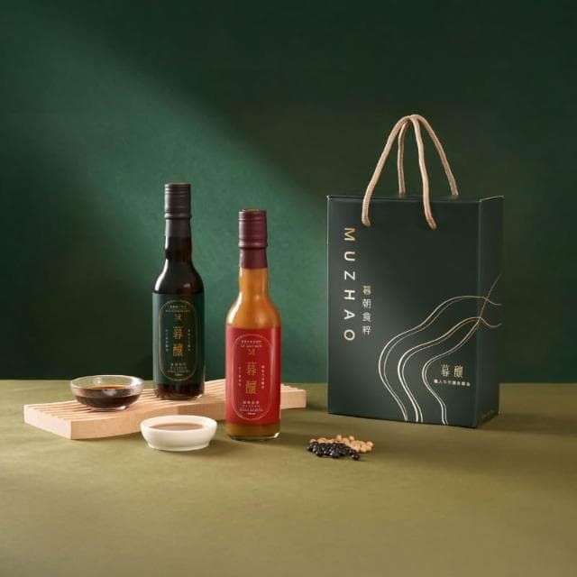 【MUZHAO 暮朝食粹】手作純釀造醬油禮盒-黑豆蔭油  壺底油 油膏 (長輩禮物 入厝禮 中秋禮盒 台灣伴手禮) 2025全新設計