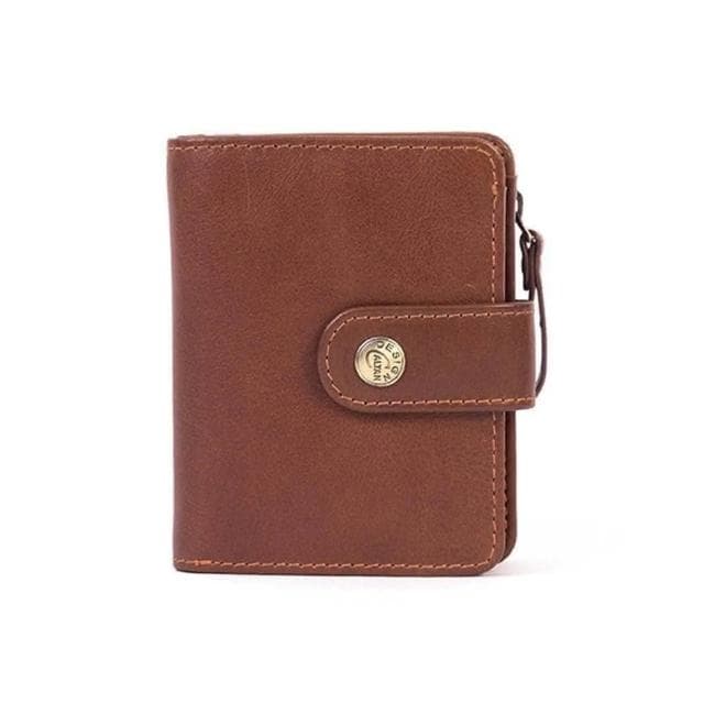 【CALTAN】CALTAN DESIGN | 扣式小巧時尚短夾 074349 五色(真皮 中夾 皮夾 錢包)