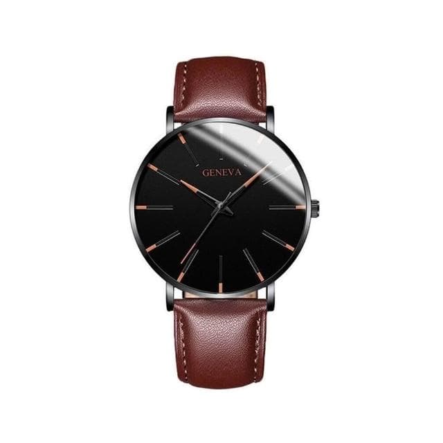 手錶男2025新款輕奢小眾高級感精工錶男士爸爸商務風瑞士錶簡約氣質精緻石英錶高顏值精品金屬錶防水男生手錶送男朋友