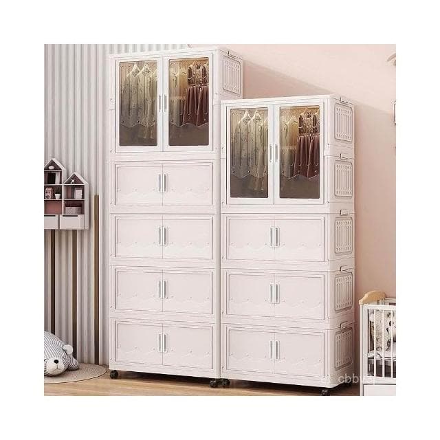 衣櫃加厚嬰兒收納櫃 家用零食整理箱 兒童衣服儲物小衣櫥