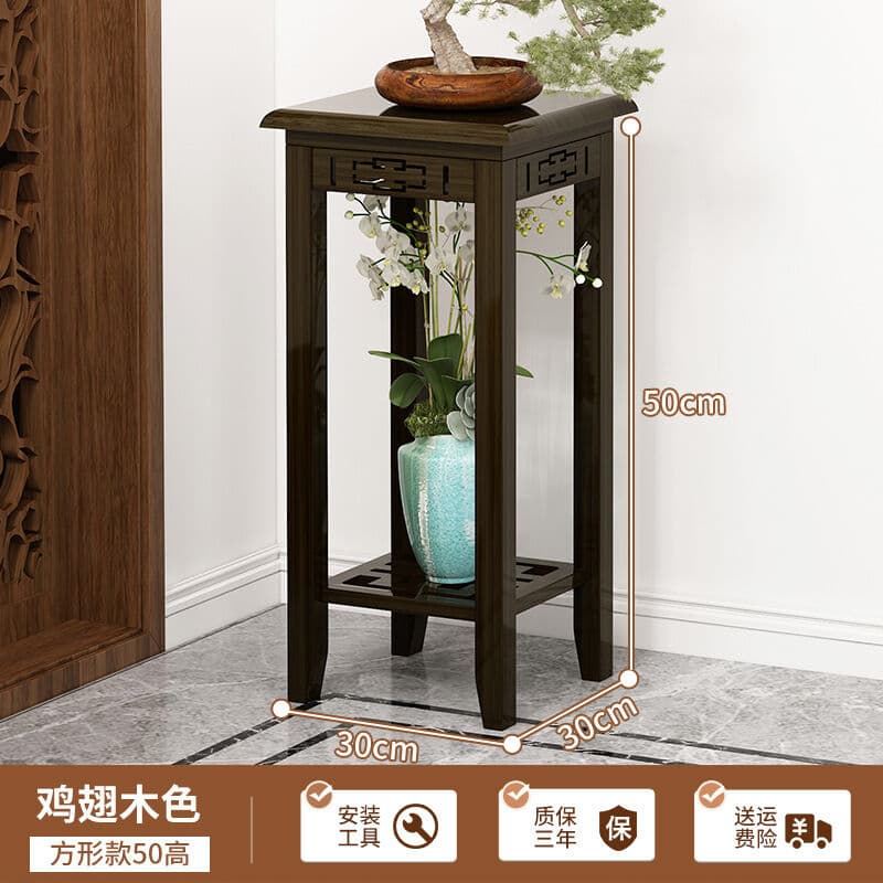 儒雅家具 免稅免運 花架子 客廳 落地式 盆栽 置物架 陽臺  多層 花盆 植物架 花架 實木花架