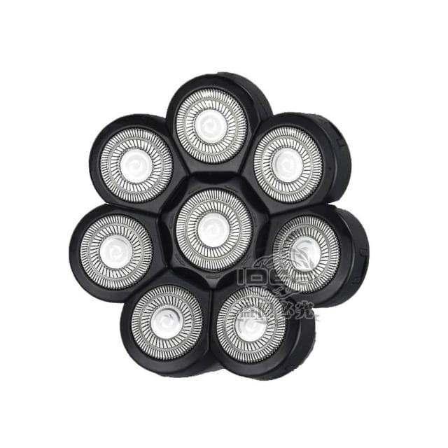 黑_銀【替換刀頭】六刀頭 七刀頭 八刀頭 電動刮鬍刀 光頭神器 剃光頭