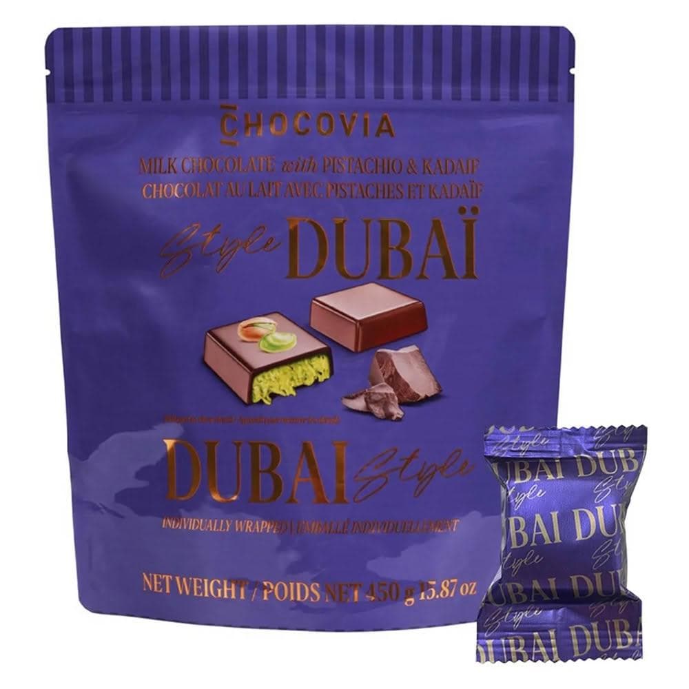 5Cgo🏆Chocovia 杜拜風格巧克力 450公克/袋 #1906855-303滑順的牛奶巧克力磚