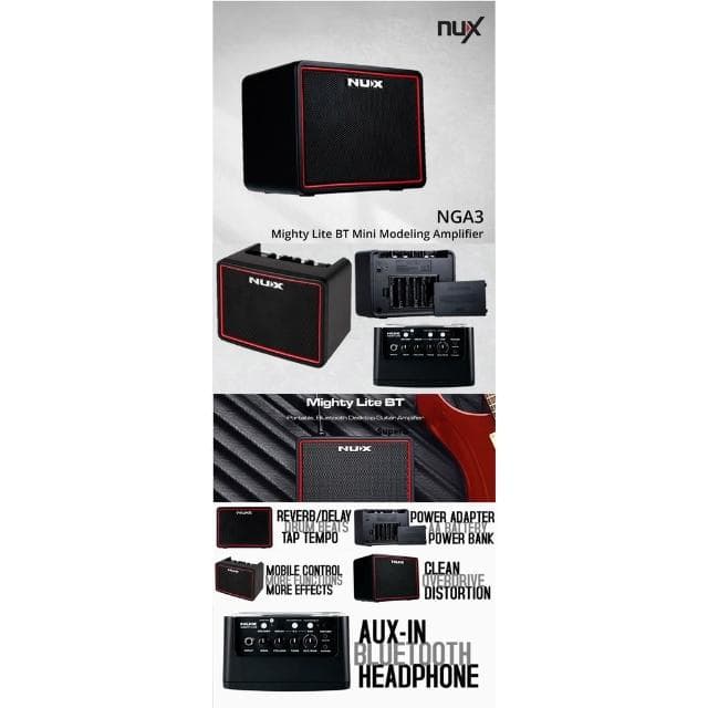 NUX MIGHTY LITE BT MKII 5瓦 迷你吉他音箱 吉他音箱 藍芽喇叭 內建鼓機節奏 公司貨