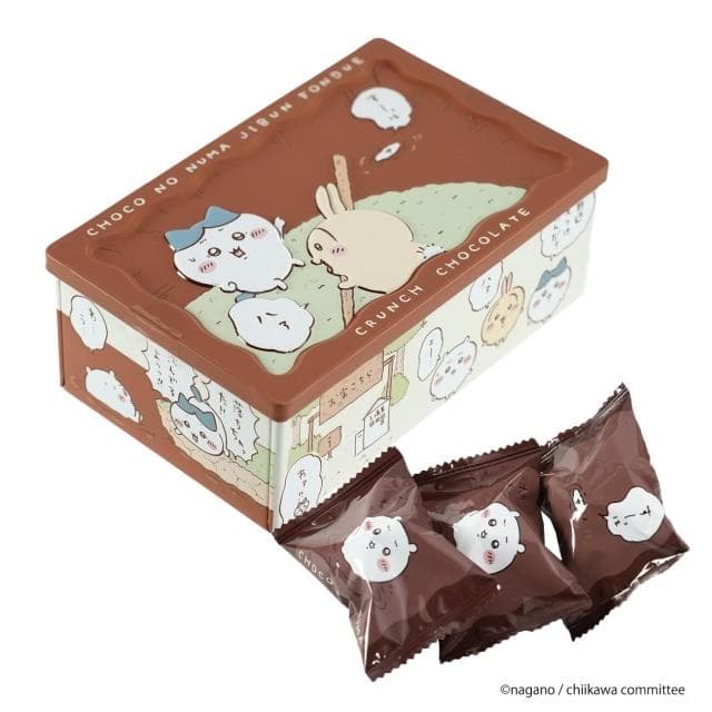 長登屋 吉伊卡哇 可愛造型餅乾鐵盒 (日本 巧克力的沼澤 睡衣派對 收納盒 禮物 萬聖節 聖誕節 烏薩奇 小可愛)