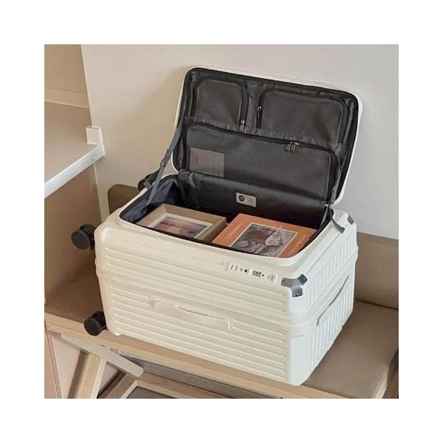 深倉1:9前開式行李箱 超大容量胖胖箱 20吋/28吋 行李箱 旅行箱 出國 擴容 抗摔 防撞 萬向輪旅行箱 密碼鎖