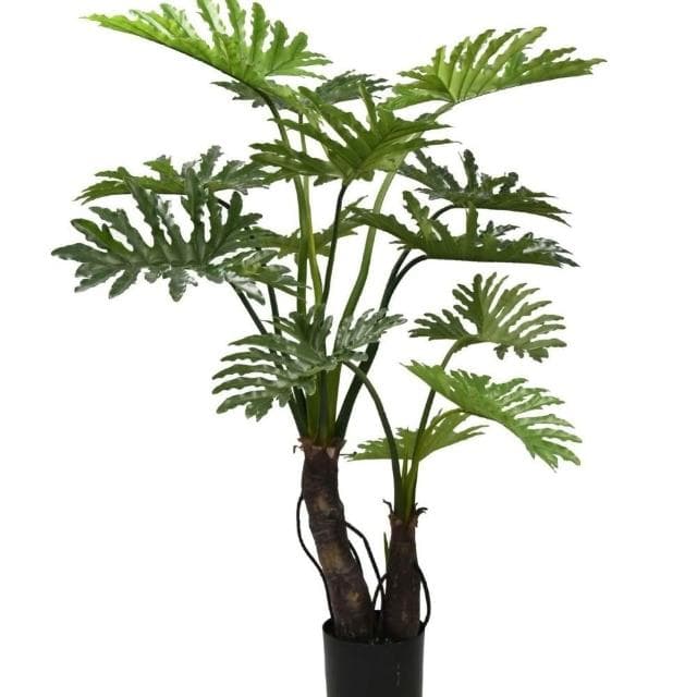 仿真春芋綠植盆栽櫥窗家居大型落地擺件室內裝飾假植物龜背春芋葉