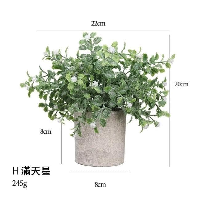 【Warm House Decor 暖和家居】北歐綠化仿真植物 (小盆栽 桌面小盆栽 假植物 盆栽 辦公室綠化 仿真植物)