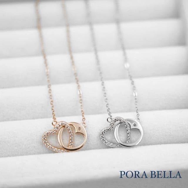 【Porabella】925純銀鋯石手鍊 設計款氣質手鏈 月亮純銀手鍊 情人節禮物 告白 銀飾 Bracelets