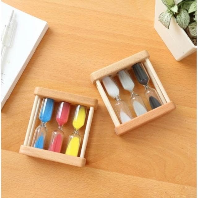 三合一 沙漏 ⏳ 計時器 防摔 1/3/5 一 三 五分鐘 創意裝飾品 擺件 禮物 交換禮物 生日禮物 HW14