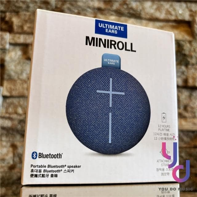 羅技 UE Ultimate Ears Miniroll 便攜式 藍牙 喇叭 音響 黑白粉藍 台灣 公司貨 2年保固