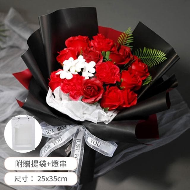 【Warm House Decor 暖和家居】節日送禮花束 (畢業花束 七夕情人節 香皂仿真花 母親節教師節 感恩花束 生日禮物 送女生禮物 康乃馨花)