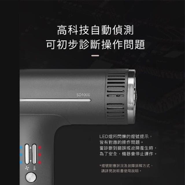 SOlac SD1000頂級沙龍負離子大風量吹風機