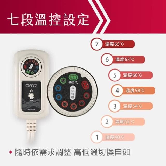 Comefree雙人恆溫韓國電毯(電熱毯/溫控毛毯/熱敷墊/發熱墊/暖被毯/溫感熱療/母親節禮物)