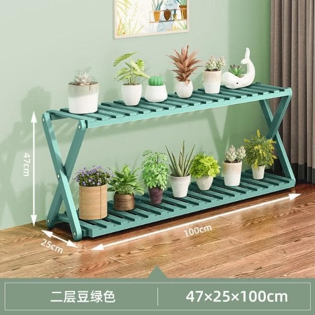 材質保證 陽臺花架子室內多層實木客廳傢用置物架多肉綠蘿花盆架裝飾植物架花架子 傢用盆栽 盆栽花架 多層花架