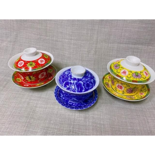 《茉莉餐具》 敬杯 敬杯 萬壽無疆 青花瓷 宴王 陶瓷杯 敬茶杯