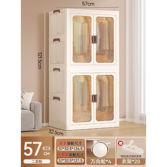 新款 免安裝 寶寶衣櫃 兒童衣服收納櫃 儲物櫃 嬰兒小衣櫥 臥室家用簡易嬰兒衣櫃 超大容量儲物櫃