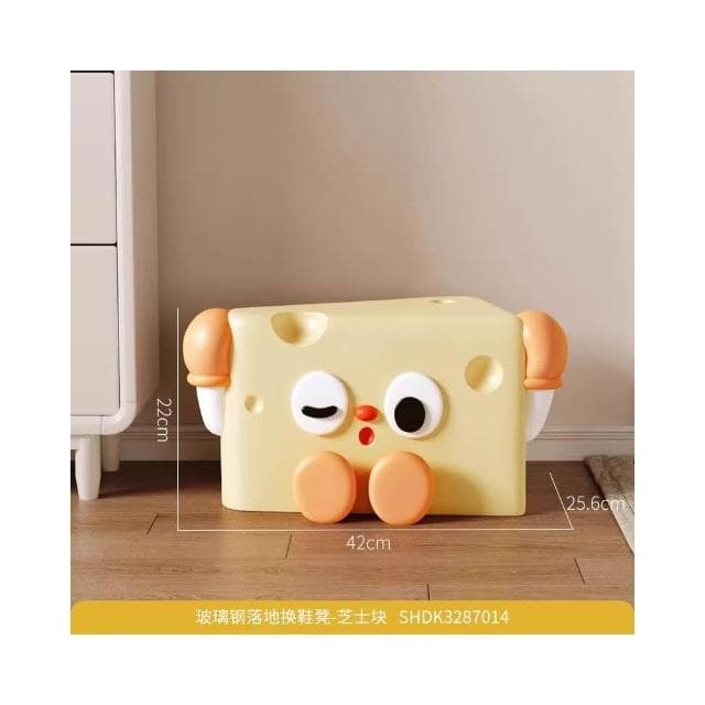 創意可愛蘑菇換鞋凳入戶玄關進門家用落地擺件搬新房喬遷新居禮物