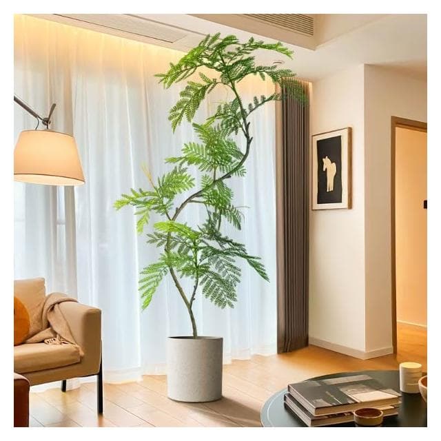 藍花楹仿真綠植高端室內客廳門店網紅ins風裝飾大型落地盆栽仿生 盆栽 居傢裝飾 仿真植物 人造樹 假樹 假植物