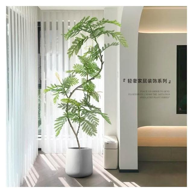 藍花楹仿真綠植高端室內客廳門店網紅ins風裝飾大型落地盆栽仿生 盆栽 居傢裝飾 仿真植物 人造樹 假樹 假植物