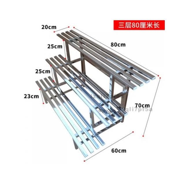 免運 陽臺落地式花盆架 花架 盆栽架 植物架 戶外花架防鏽防腐 不鏽鋼花架 不鏽鋼花架 多層置物架 園藝花架 階梯式花架