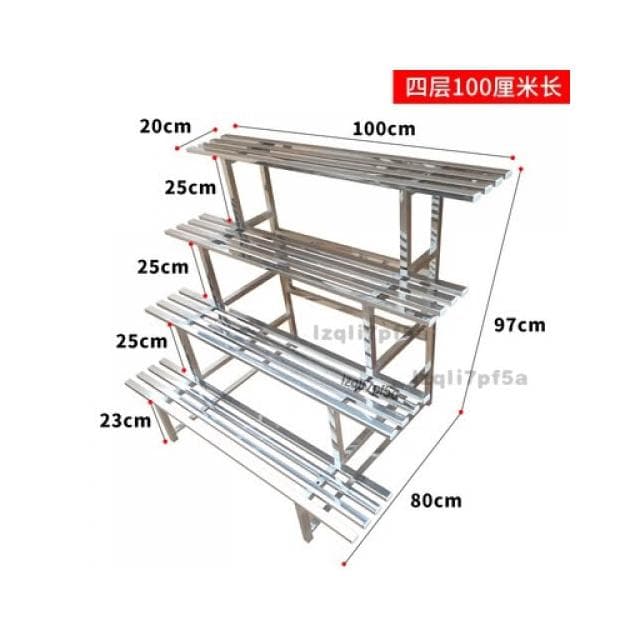免運 陽臺落地式花盆架 花架 盆栽架 植物架 戶外花架防鏽防腐 不鏽鋼花架 不鏽鋼花架 多層置物架 園藝花架 階梯式花架