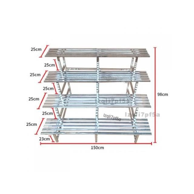 免運 陽臺落地式花盆架 花架 盆栽架 植物架 戶外花架防鏽防腐 不鏽鋼花架 不鏽鋼花架 多層置物架 園藝花架 階梯式花架