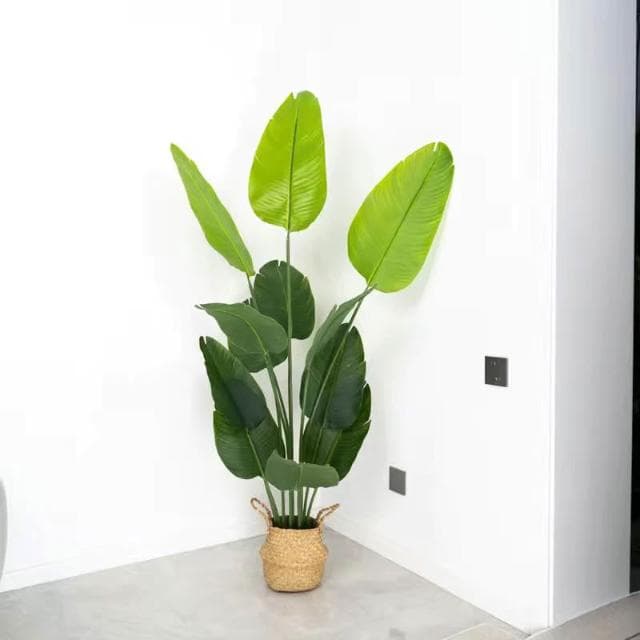 北歐植物假植物仿真植物大型旅人蕉龜背葉仿真綠植室內盆栽假旅人蕉客廳家居龜背葉琴葉榕落地擺件