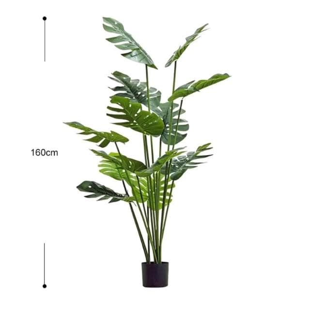 北歐植物假植物仿真植物大型旅人蕉龜背葉仿真綠植室內盆栽假旅人蕉客廳家居龜背葉琴葉榕落地擺件