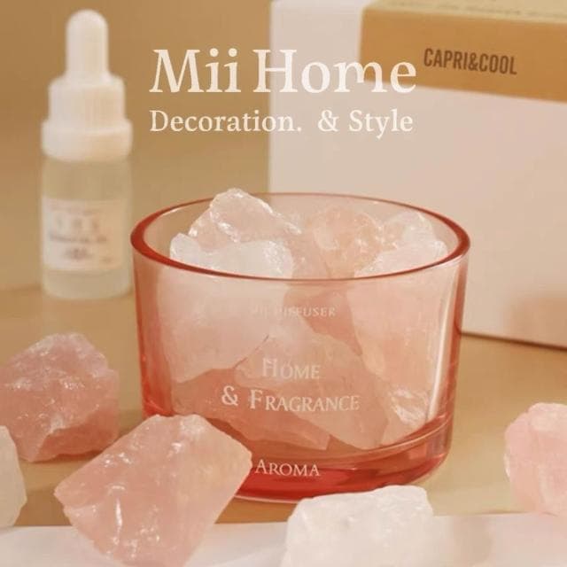 Mii厝邊 水晶石擴香石組 水晶擴香石 擴香石禮盒 水晶擴香 擴香水晶 水晶香氛 擴香燈 五行水晶情人節禮物