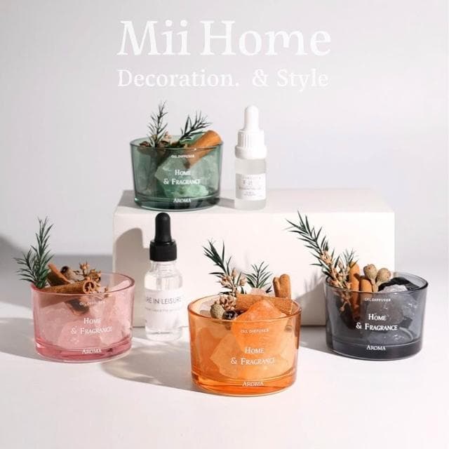 Mii厝邊 水晶石擴香石組 水晶擴香石 擴香石禮盒 水晶擴香 擴香水晶 水晶香氛 擴香燈 五行水晶情人節禮物