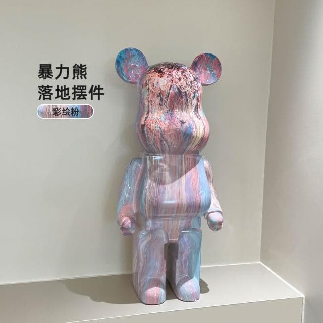 桃甜也居家生活 網紅暴力熊存錢筒落地大擺飾客廳家居電視櫃裝飾新家喬遷新居禮品