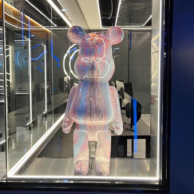 桃甜也居家生活 網紅暴力熊存錢筒落地大擺飾客廳家居電視櫃裝飾新家喬遷新居禮品