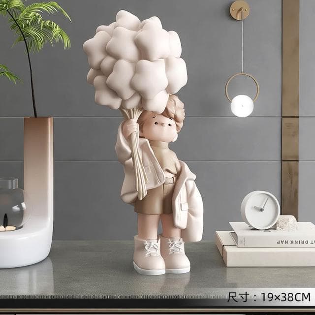 桃甜也居家生活 奶油風女孩擺飾客廳電視櫃酒櫃玄關家居裝飾品高級感生日喬遷禮物