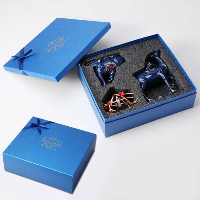 桃甜也居家生活 招財福鹿擺飾客廳電視櫃酒櫃玄關喬遷新居結婚禮物軟裝家居飾品