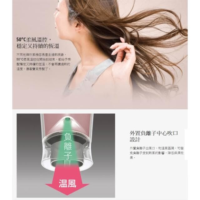 【Panasonic 國際牌】EH-NE57-P 負離子折疊吹風機(粉)