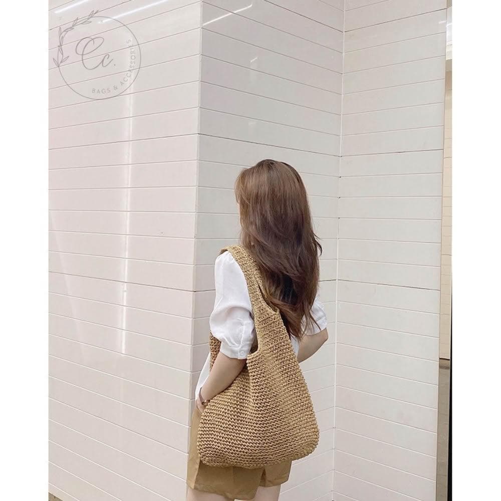 希西小包商 草編包 度假包 手提包女 編織包包包女斜背包手拿包側背包女韓版ins情人節禮物生日禮物 C121
