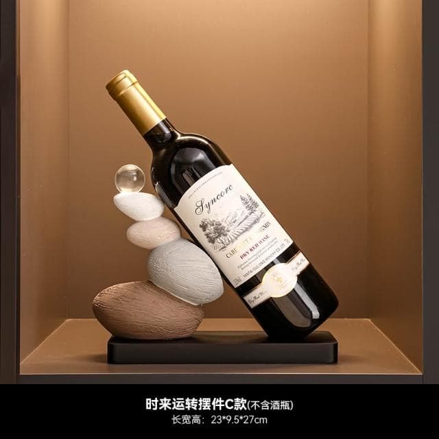 免運 時來運轉紅酒架/酒櫃擺件/家居客廳餐邊櫃杯架/電視櫃紅酒托/喬遷禮品