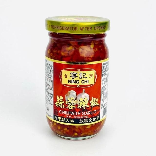 【旺來興烘焙餐飲購物網】寧記 蒜蓉辣椒 245g/罐 台灣朝天椒